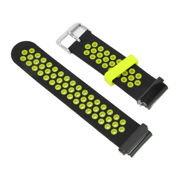 Armbandsur Silikon Snabbkoppling Justerbar Sportklocka Smartwatch Rem Ersättning för Amazfit Falcon 22mm Svart Grön[C]