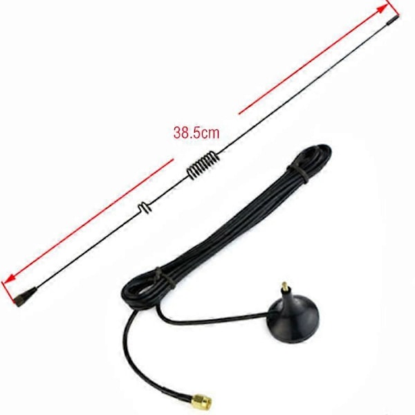 UT-106UV SMA-Hane Dubbelbands Mobil Magnetantenn Tvåvägsradio Black