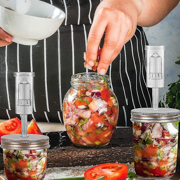 Bred Mun Mason Jar Jäsningslock och Luftsluss, Hem Kökstillbehör [C] 87mm