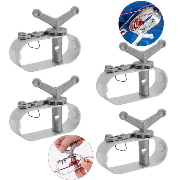 Aluminiumkabelspännare för poolöverdrag[C] 2pcs