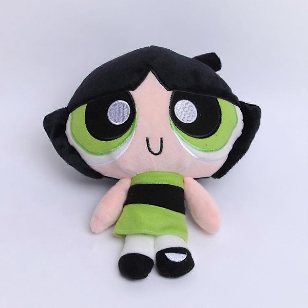 Nye 3 stk./sæt 20cm Tegneserie Anime Powerpuff Plushestøvede Legetøj Talrige Blomst Buttercup Bobblehead Plushestøvede Dukker Gaver til Børn