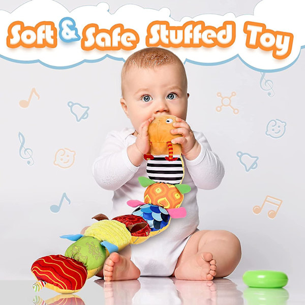 Baby Leksaker Musikalisk Larv, Baby Leksaker Toddler Plyschleksaker För Förskolebarn, 3 6 12 Månader+