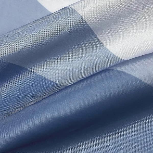 Ombre Blått Dusjforheng, 100% Bomullsstoff, Moderne Baderomsdekor