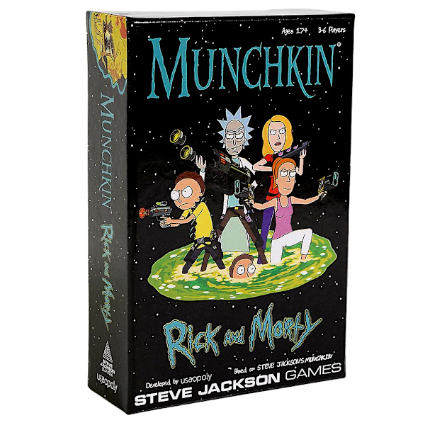 Rick and Morty Kortspel Adult Swim Munchkin Brädspel Licensierad Vara Munchkin Spel Från Steve