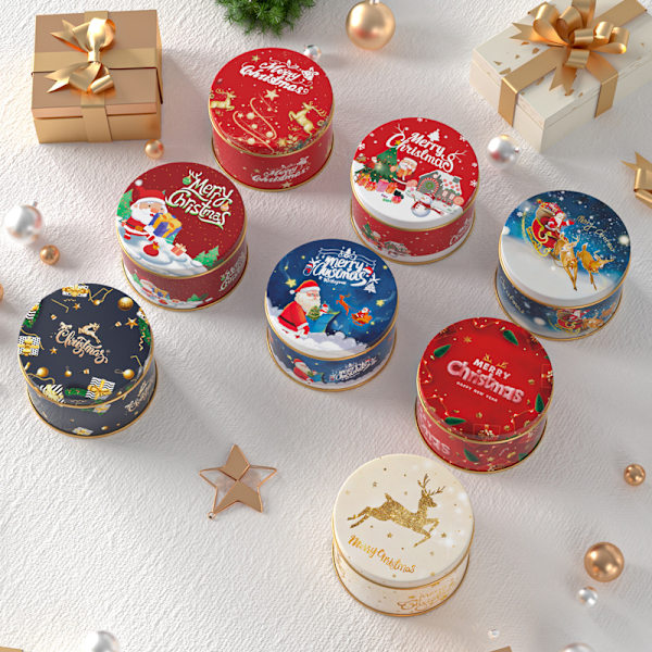 Julgodisburkar Dekoration Julgodis Cookie Förpackningsburk Cand