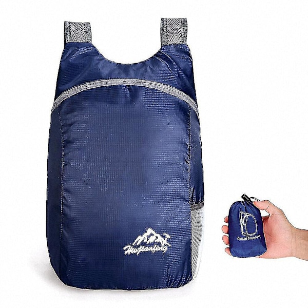 Ryggsäckar 20l Unisex Lättviktig Utomhusryggsäck Portabel Vikbar Utomhus Camping Vandring Rese Daypack (C)