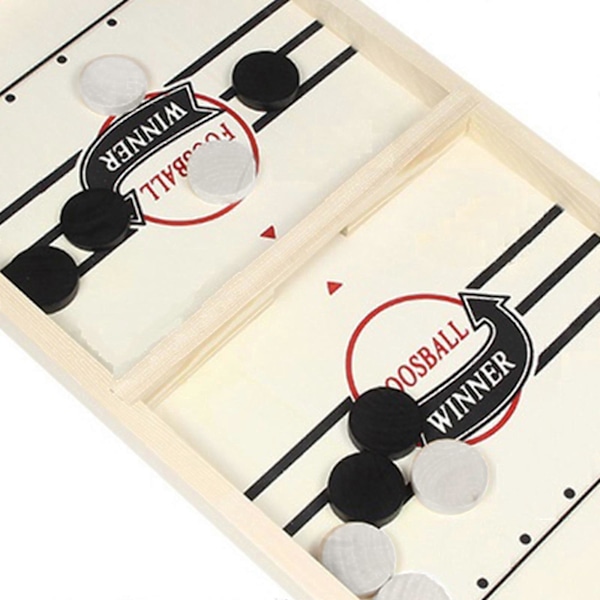 10x Snabbt Sling Puck Spelbrickor Trä Hockey Spelbricka 4x0,9cm (C)