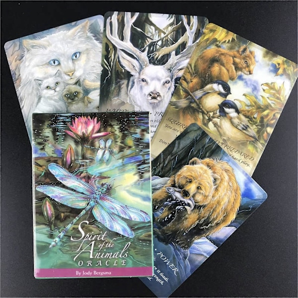 Fuldt Engelsk Kortdæk Spirit Of The Animal Oracle Cards Mystiske Tarotkort Til Skæbne Spådom Brætspil Legetøj