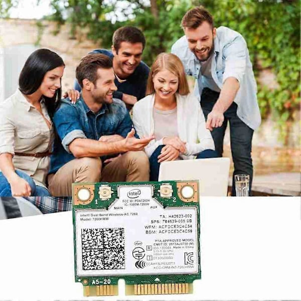 Intel 7260 AC 7260HMW 867 Mbit/s 5G Trådlöst Wifi