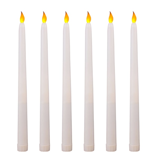 Elektrisk Spidslys Lang Stang Gul Blinkende LED Lys Dekoration Til Fødselsdag Halloween Jul Bryllup[C]