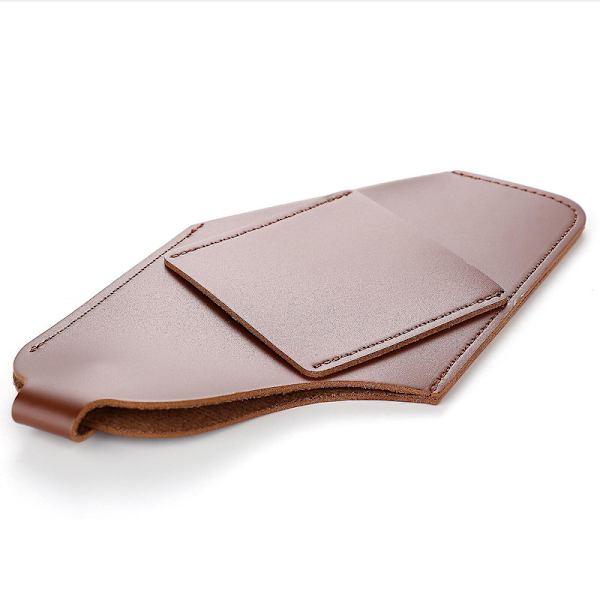 Universal Mænds Læder Mobiltelefon Holster Pung Talje Taske - 3 Farver Hk Coffee L