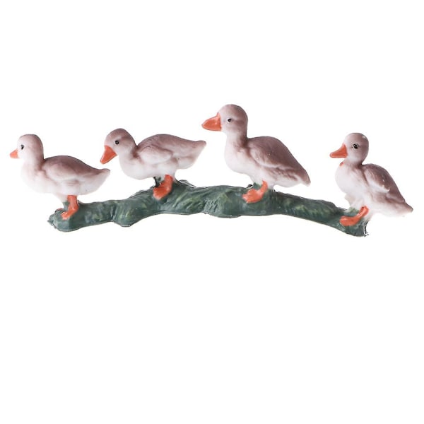 Simuleringsdjur Modell Actionfigurer Leksak Present Gråa Ankor (C)