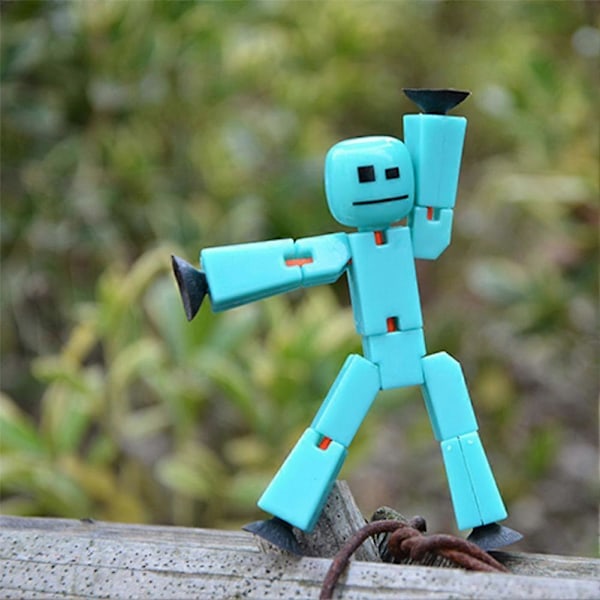 Stickman Sucker Legetøj Twisting Sticky Robot Legetøj Actionfigur Legetøj Kreativ Deformerbart Stickbot Legetøj Depression Legetøj
