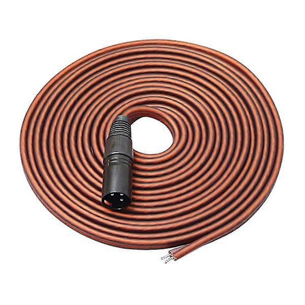 XLR-högtalarkabel, Högtalarbar kabel till XLR-kontakt, Förgylld XLR 3-polig hane-kontakt Ersättning as shown