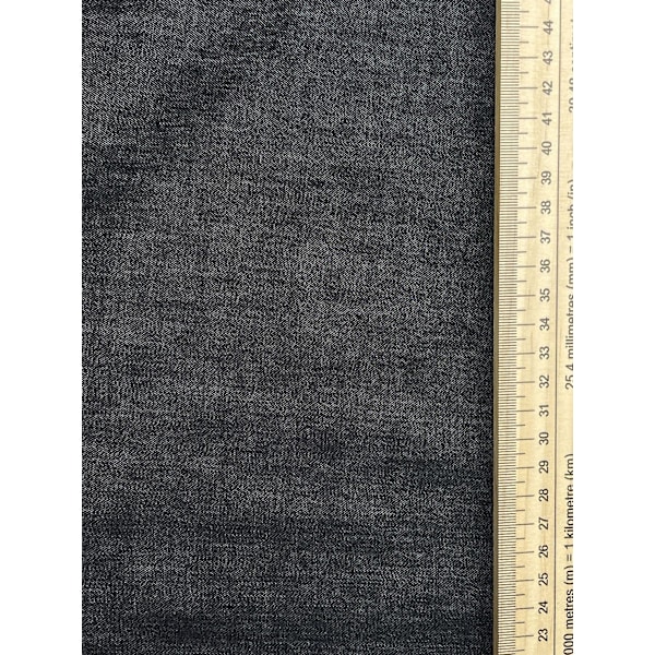 1,45m 140gsm Kammat Bomullsdenimtyg Svart - per meter