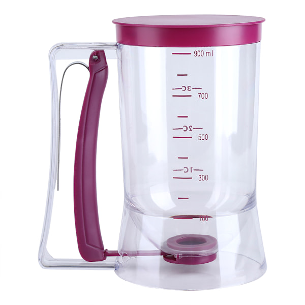 900 ml Manuell Batter Dispenser for Cupcakes, Pannekaker, Vafler - Målebeger for Baking i Kjøkkenet