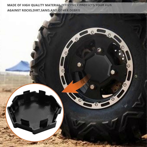 4 st Navkapslar Hjulcentrumkapslar Ersättningsdel för RZR 900 1000 RZR XP Turbo 1522216-655 Hexagon (C)