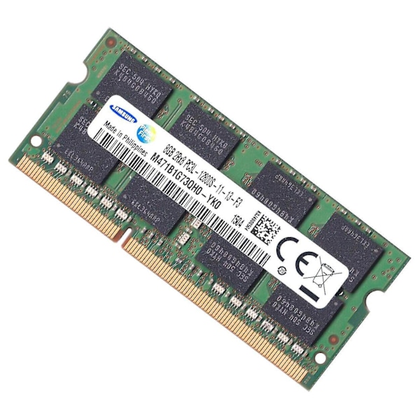 8GB 2Rx8 DDR3 PC3L-12800S 204-stifts 1.35V CL11 Notebook SODIMM Minne RAM för Samsung