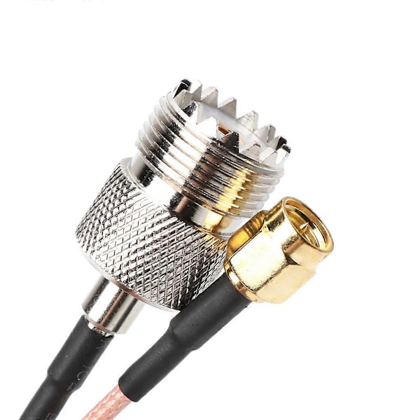 RG316 Kabel Jumper Pigtail UHF SO239 Hona PL259 till SMA Hane Kontakt Krympadapter I6(FCC)