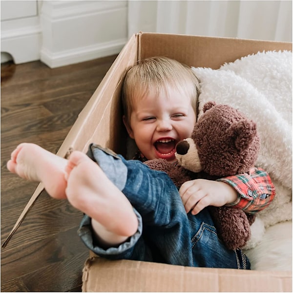 Teddybjørn, senior plysdyr fra 1 år og opefter, chokoladebrun, blød og behagelig, er den bedste gave til børn