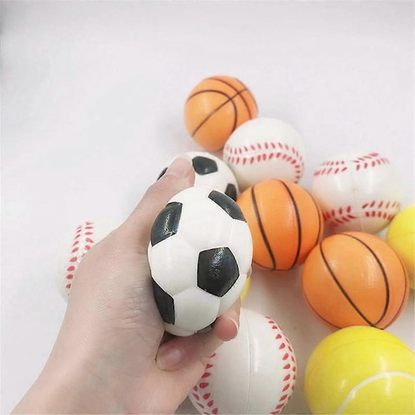 Mini Baseball Spel Barn Utomhus Tillbehör Födelsedagspresent Karneval Klasspriser Ventilera Stressboll Baseball (C)