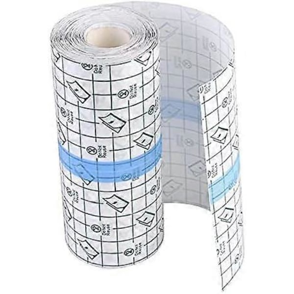 Tatuering Eftervård Vattentätt Självhäftande Förband 2 m x 15 cm, Hudläkande Skyddande Förband Transparent Stretch Sårförband Skyddsfilm (C)