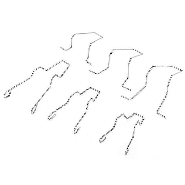 6-pack Stål Strålkastare Lågbalk Glödlampa Monteringsfjäderklämma För H1/h3/h4/h7_Bra kvalitet (C)