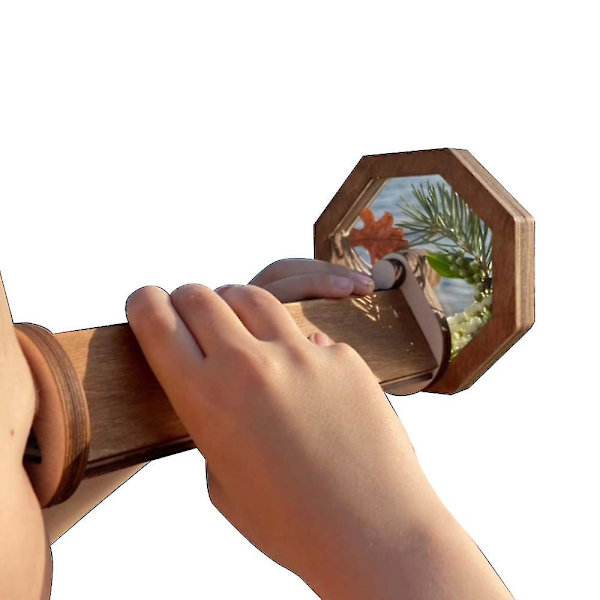 Trä-DIY-Kalejdoskop Kit Kalejdoskop Sensoriska Leksaker Förälder-barn Interaktivt Spel
