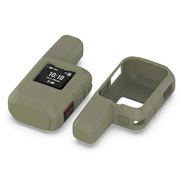 GPS Handhållen Kommunikator Silikonskyddsfodral för Garmin InReach Mini2 (Djungelgrön) (C)