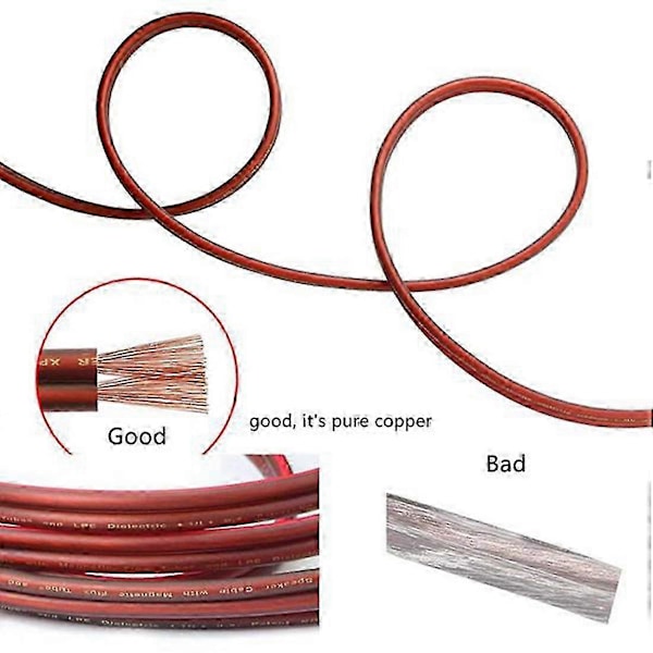 XLR-högtalarkabel, Högtalarbar kabel till XLR-kontakt, Förgylld XLR 3-polig hane-kontakt Ersättning as shown