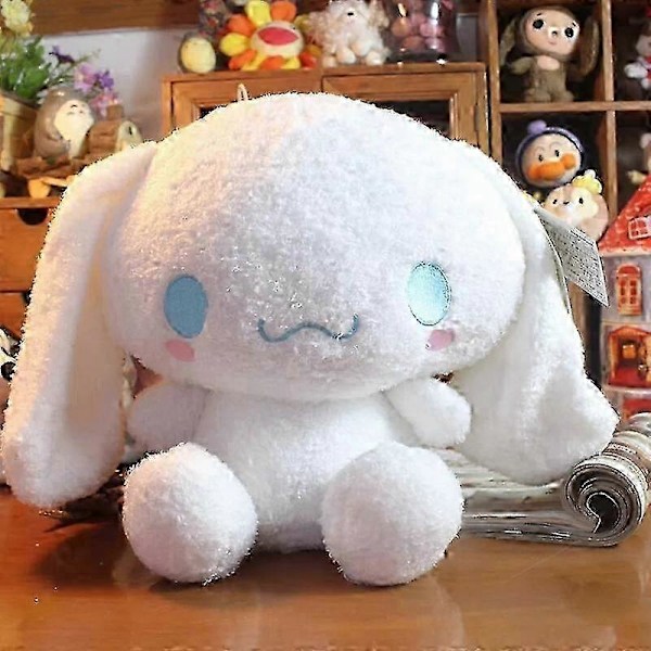 Original fluffy Cinnamoroll Plush big Toy Stuffed Animal Anime Soft Doll 30CM