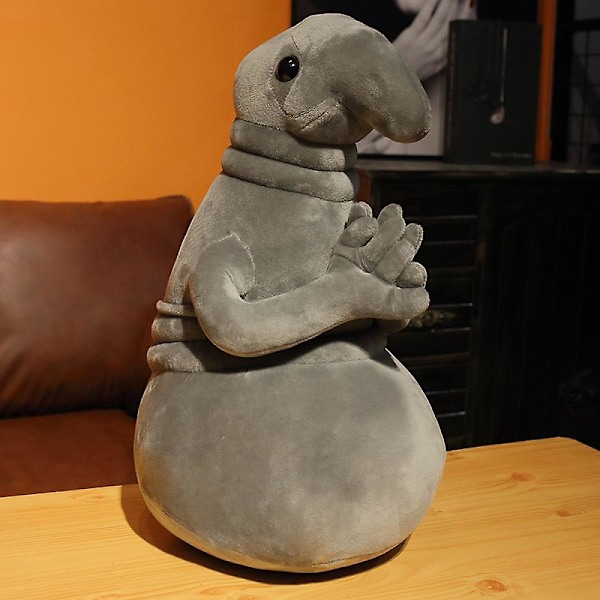 SBSGV Vercico Zhdun Meme Plyschleksaker Väntande Staty Tubbig Grå Blob Plyschleksak Mjuk Fylld Dock Homunculus Loxodontus Kreativ Söt 30cm Hög