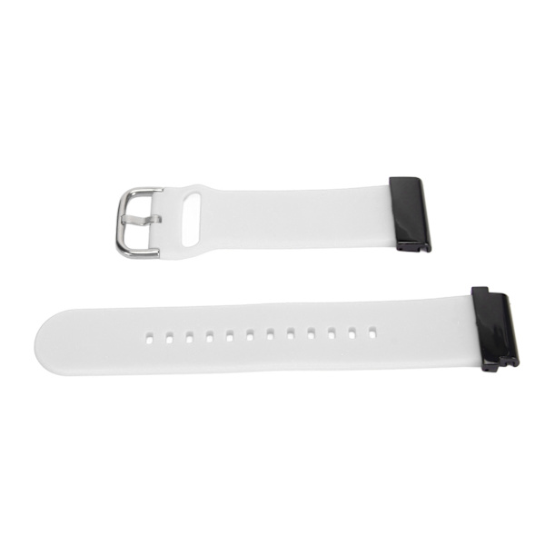 26 mm silikon klokkearmbånd Fleksibelt justerbart erstatningsarmbånd for Fenix 7X 6X 5X Hvit [C]