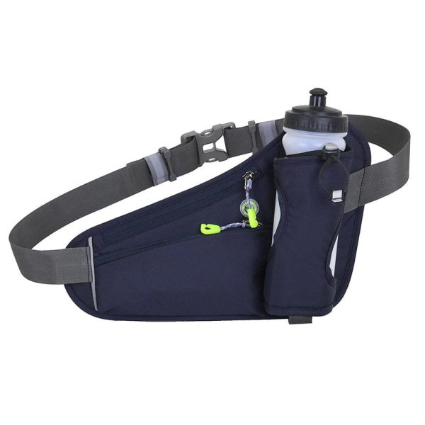 Gymväska Multifunktionell Utomhus Fitness Sport Midjeväska Vattenflaska Väska Dark Blue One Size