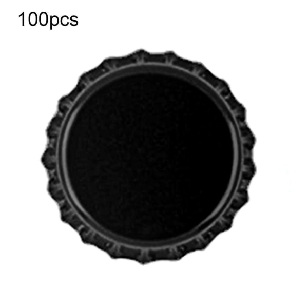 100 stk Flaskekorker Robust Konstruksjon Anti-deformert Tinnplate Mini Øl Drikke Korker For Hjem[C] Tangerine