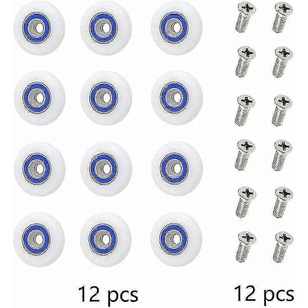 Duschdörrsrullar Duschdörrsrullar Duschdörrsrullar Hjul Ersättningsrullar Duschdörrsrullar Rullar För Duschdörr Med Skruvar, 23mm