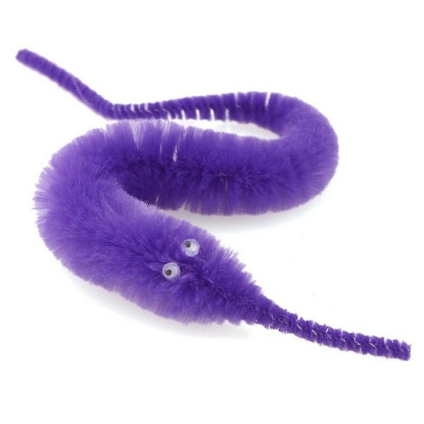 6 stk Fuzzy Twisty Worm Wiggle Moving Sjøhest Myk Leke Gave til Barn