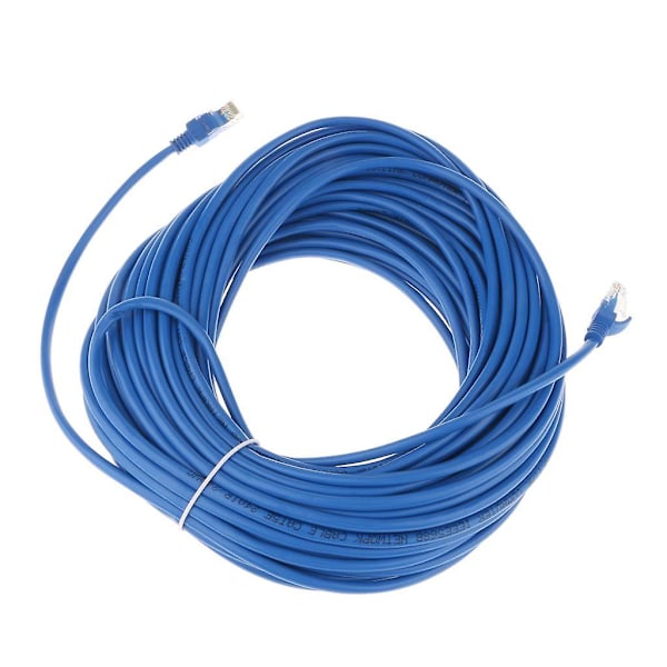 Cat5e Patch Cord -kaapeli Ethernet Internet-verkko LAN UTP Sininen 24 metriä (C)
