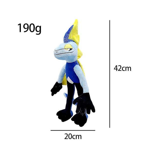 42cm Inteleon Plyschleksak Cartoon Anime Spelfigur Dock Mjuk Fylld Djur Kawaii Interleon Dock Barnleksak Fans Födelsedagspresent