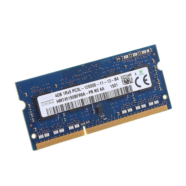DDR3 4GB Laptop RAM-minne 1600Mhz PC3 12800 1RX8 1.35V 8 IC SODIMM Minne Endast för