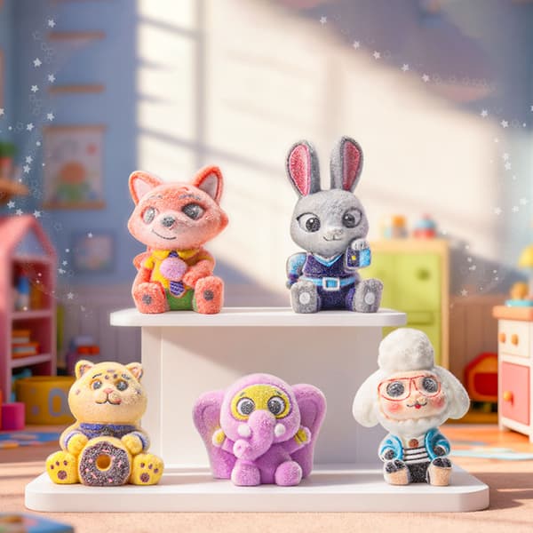 Zootopia Blind Box Nøkkelring Dukke – Trendy Samleobjekt for Barn & Ungdom