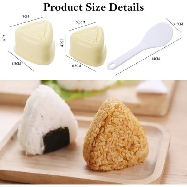 Triangulär sushiform, Onigiri risbollsform, för matlagning i köket, sushiförberedningsverktyg[YJD]