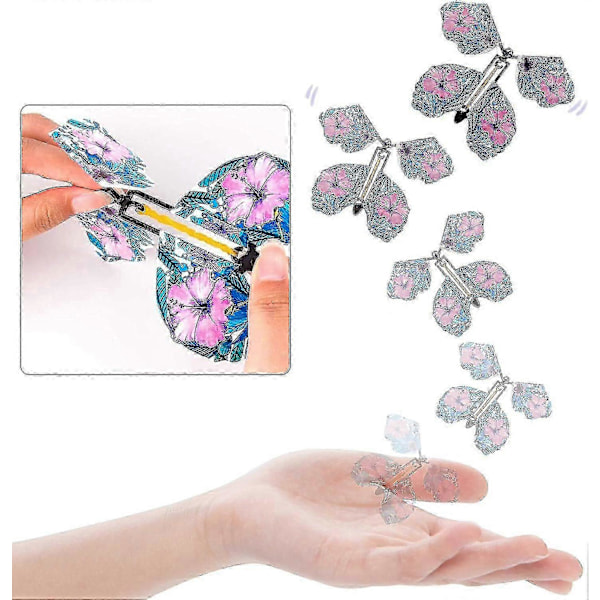 Magic Butterfly 20 kpl Taika Lentävä Perhoskortti Syntymäpäivälahjaksi, Esitystarvikkeet Yllätyslahjat (C)