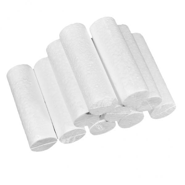 4x10 Stycken DIY Cylinderformad Styrofoam Skummaterial för Barnpyssel 14x4.5cm (C)