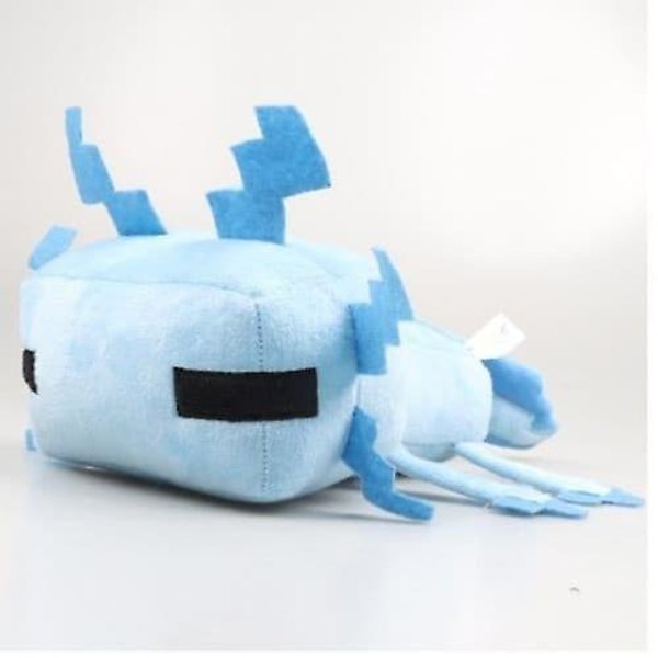 Zc Minecraft Plyschleksaker Axolotl Mjukt Fyllt Djur Dockor Plyschkudde 30cm-blå