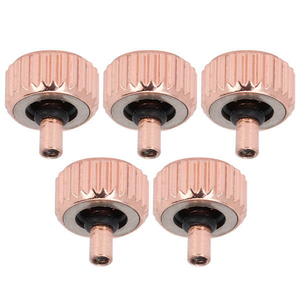 5 st Professionella Ersättningskronor för Klocka Roséguld Klockkronor Reparationstillbehör 4,5 mm / 0,18 tum[C]