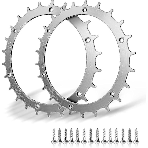 2-pakks rustfritt stål pigger for Bosch Indego Xs 300 400 500 M700 gressklipper - fint avgratet med forbedret grep for robotgressklipper, 14 rustfrie st