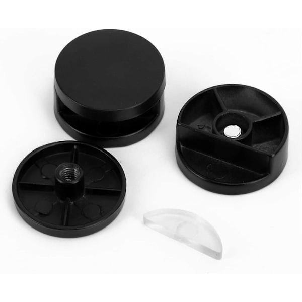 Speilklipper, Speilmonteringsklips, 8 stk Speilbraketter, for veggfesting for 3-5 mm tykt speil (svart)