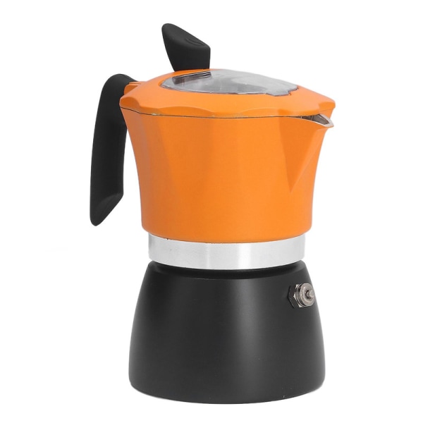 Spishäll Espressobryggare, Moka Pot Italiensk Espressobryggare 150ML Aluminium Perkolator Kaffekanna för gas eller elektrisk keramisk spishäll Manu