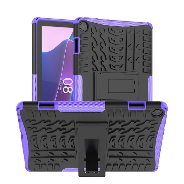 Dekkstruktur TPU+PC-etui for Lenovo Tab M10 3. generasjon Mavi Purple